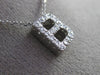 ESTATE .20CT DIAMOND 14KT WHITE GOLD 3D " B " INITIAL FLOATING PENDANT #19406