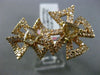 ESTATE LARGE 2.09CT PINK & CHOCOLATE FANCY DIAMOND 18KT WHITE & ROSE GOLD RING