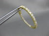 ESTATE LARGE 1.06CT DIAMOND 18KT YELLOW GOLD 3D INSIDE OUT OVAL HANGING EARRINGS