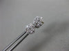 ESTATE .25CT DIAMOND 14KT WHITE GOLD 3D CLASSIC CLUSTER FLOWER STUD EARRINGS