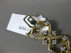 ESTATE WIDE 1.5CT DIAMOND 14KT YELLOW GOLD 3D X LOVE SNOW FLAKE TENNIS BRACELET