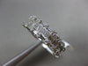 ESTATE 1.52CT ROUND & BAGUETTE DIAMOND 18KT WHITE GOLD 3D MULTI ROW WEDDING RING