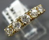 ESTATE .80CT DIAMOND 14KT YELLOW GOLD 3D 5 STONE PRONG ANNIVERSARY RING #5430