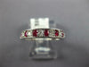 .44CT DIAMOND & AAA RUBY 18KT WHITE GOLD 3D ROUND CHANEL PRONG ANNIVERSARY RING