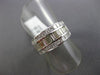 ESTATE WIDE 2.43CT DIAMOND 18KT WHITE GOLD BAGUETTE & PRINCESS ANNIVERSARY RING