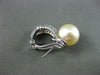 ESTATE .87CT DIAMOND SAPPHIRE & PEARL 18KT WHITE & YELLOW GOLD CLIP ON EARRINGS