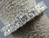 ESTATE 2.96CT PRINCESS DIAMOND 14KT WHITE GOLD 4 PRONG ETERNITY ANNIVERSARY RING