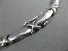 ESTATE 1.0CT DIAMOND 14KT WHITE GOLD CLASSIC PRINCESS INVISIBLE X LOVE NECKLACE