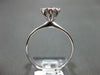 ANTIQUE .40CT OLD MINE DIAMOND 14KT WHITE GOLD 3D FLOWER ENGAGEMENT RING #21122