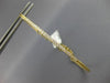 ESTATE .38CT DIAMOND 18K YELLOW GOLD CLASSIC BAR FLEXIBLE LOVE BANGLE BRACELET