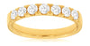 .75CT DIAMOND 14KT YELLOW GOLD 3D CLASSIC 7 STONE ROUND WEDDING ANNIVERSARY RING