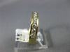 ESTATE .91CT DIAMOND 14KT YELLOW GOLD 3D CLASSIC CHANNEL ANNIVERSARY RING #14598