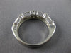 ESTATE  .90CT EMERALD & PRINCESS DIAMOND 14K WHITE GOLD ANNIVERSARY RING #15020