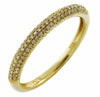 .20CT DIAMOND 14K YELLOW GOLD CLASSIC 3 ROW ROUND SEMI ETERNITY ANNIVERSARY RING