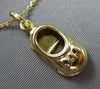 ESTATE 14K YELLOW GOLD HANDCRAFTED BABY GIRL BOW CHARM FLOATING PENDANT #25230