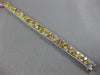 GIA LARGE 26.82CT WHITE & FANCY YELLOW DIAMOND 18K TWO TONE GOLD TENNIS BRACELET