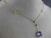 ESTATE 6.0CT AAA MULTI GEM 14KT YELLOW GOLD 3D BY THE YARD LARIAT FUN NECKLACE