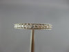 ESTATE .33CT DIAMOND 14K WHITE GOLD 3D MILGRAIN CLASSIC WEDDING ANNIVERSARY RING