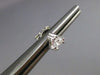 ESTATE .27CT DIAMOND 14KT WHITE GOLD 3D CLASSIC TRILLION STUD EARRINGS #25339