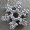 ESTATE .70CT DIAMOND 14KT WHITE GOLD SNOW FLAKE CLASSIC FLOATING PENDANT #23480