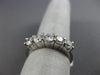 ESTATE 1.25CT DIAMOND 14KT WHITE GOLD 5 STONE CLASSIC SHARED PRONG WEDDING RING