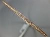 1.44CT DIAMOND 18K ROSE GOLD 3D ROUND FILIGREE MILGRAIN ETERNITY BANGLE BRACELET