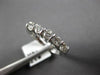 ESTATE .70CT DIAMOND 14KT WHITE GOLD 5 STONE ROUND ANNIVERSARY RING #17047