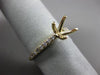 ESTATE .20CT DIAMOND 14KT YELLOW GOLD CLASSIC 4 PRONG SEMI MOUNT ENGAGEMENT RING