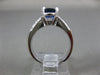 ESTATE 3.46CT DIAMOND & AAA SAPPHIRE 14KT WHITE GOLD OVAL ENGAGEMENT RING #26286