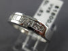 ESTATE .53CT DIAMOND 14KT WHITE GOLD 7 STONE CHANNEL ANNIVERSARY RING #15865