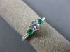 .89CT DIAMOND & AAA COLOMBIAN EMERALD 14K TWO TONE GOLD FILIGREE ENGAGEMENT RING