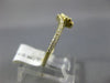 ESTATE .25CT DIAMOND 14K YELLOW GOLD SEMI ETERNITY 2 STONE CRISS CROSS LOVE RING