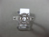 ESTATE .41CT DIAMOND 14KT WHITE GOLD 3D ROUND HALO SEMI MOUNT ENGAGEMENT RING