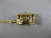 ANTIQUE 14KT YELLOW GOLD 3D CLASSIC SAN FRANCISCO TROLLEY CAR PENDANT #26312