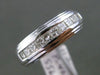 ESTATE WIDE .85CT DIAMOND 14KT WHITE GOLD CLASSIC WEDDING ANNIVERSARY RING