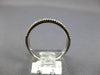 ESTATE .51CT DIAMOND & AAA SAPPHIRE 18K WHITE GOLD 3D CLASSIC ANNIVERSARY RING