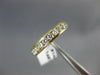 ESTATE .91CT DIAMOND 14KT YELLOW GOLD 3D CLASSIC CHANNEL ANNIVERSARY RING #14598