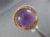 LARGE 16.80CT DIAMOND & KABOCHON AMETHYST 14KT ROSE GOLD MULTI ROW CIRCULAR RING