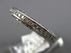 ANTIQUE 1.2CT ROUND DIAMOND 14K WHITE GOLD CLASSIC FILIGREE ETERNITY RING #17735