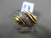 ESTATE WIDE .33CT ROUND DIAMOND 14KT YELLOW GOLD 3D MULTI WAVE LOVE KNOT RING