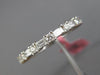 ESTATE 1.25CT ROUND & BAGUETTE DIAMOND 18KT WHITE GOLD ETERNITY ANNIVERSARY RING