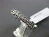 ESTATE 1.0CT DIAMOND 14KT WHITE GOLD FILIGREE ETERNITY WEDDING ANNIVERSARY RING