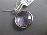 ESTATE LARGE 14.57CT DIAMOND & AAA AMETHYST 14KT WHITE GOLD 3D FLOATING PENDANT