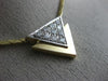 ESTATE .40CT DIAMOND 14KT TWO TONE GOLD CLASSIC DOUBLE TRIANGLE NECKLACE #25658