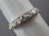 ANTIQUE .30CT OLD MINE DIAMOND 14KT WHITE GOLD FILIGREE ANNIVERSARY RING #19533