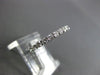 ANTIQUE .51CT ROUND DIAMOND 14KT WHITE GOLD SEMI ETERNITY RING BAND 2mm #21704