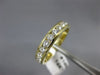 ESTATE .91CT DIAMOND 14KT YELLOW GOLD 3D CLASSIC CHANNEL ANNIVERSARY RING #14598
