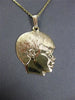 ESTATE 14KT YELLOW GOLD HANDCRAFTED HAPPY BABY BOY FLOATING CHARM PENDANT #24272