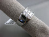 ESTATE WIDE 2.26CT DIAMOND 18KT WHITE GOLD 3D MULTI ROW WEDDING ANNIVERSARY RING
