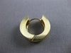ESTATE 1.0CT DIAMOND 14KT YELLOW GOLD 3D CLASSIC TWO ROW HUGGIE EARRINGS #5319